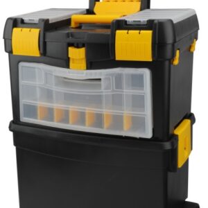 Caisse à outil plastique 3 COMP/ROUE 490015 HOTECHE