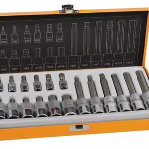 Coffret douille Thorx  1/4'' 1/2"-18PCS 203202 HOTECHE